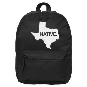 I Love Lone Star State Texas Native 16 in Basic Backpack