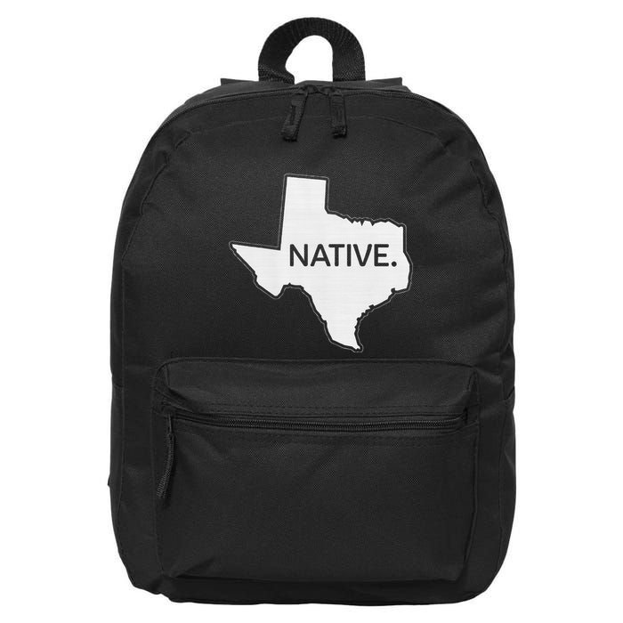 I Love Lone Star State Texas Native 16 in Basic Backpack