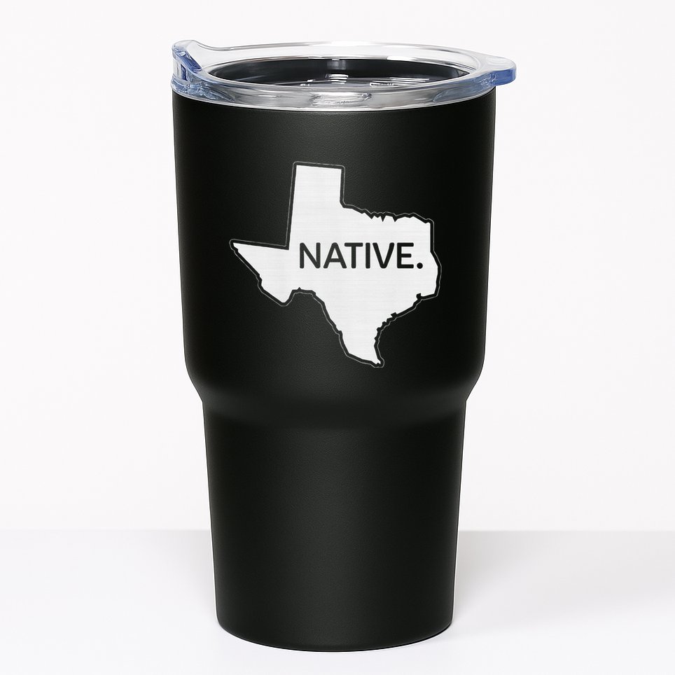 I Love Lone Star State Texas Native Tumbler
