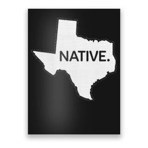 I Love Lone Star State Texas Native Poster