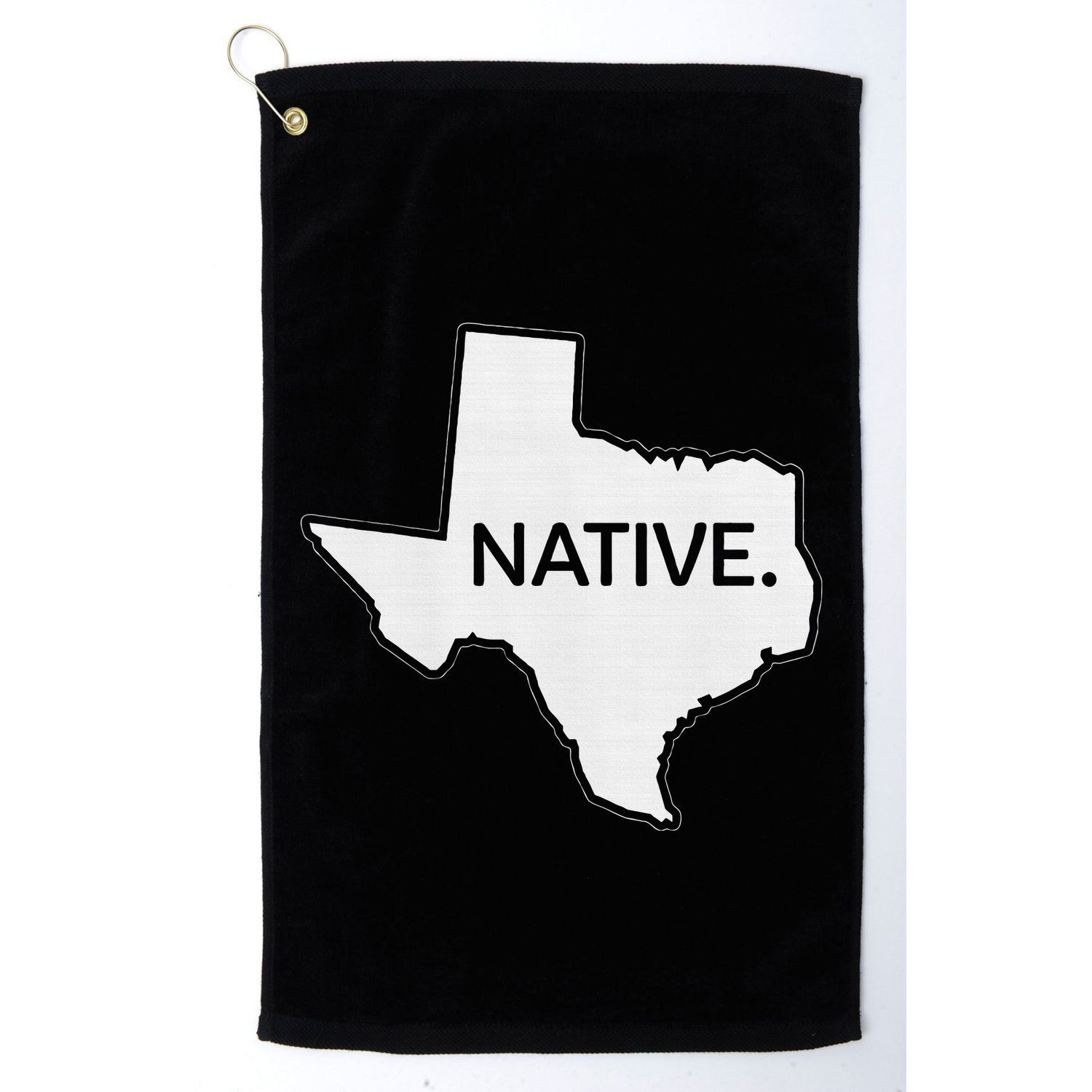 I Love Lone Star State Texas Native Golf Towel