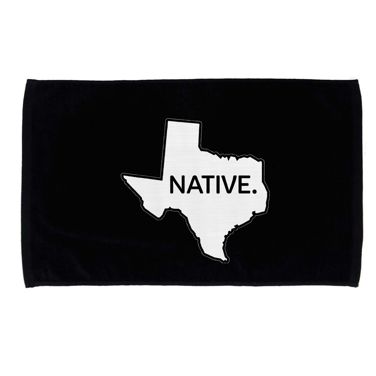 I Love Lone Star State Texas Native Microfiber Hand Towel