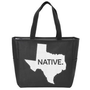 I Love Lone Star State Texas Native Zip Tote Bag