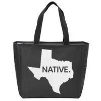 I Love Lone Star State Texas Native Zip Tote Bag