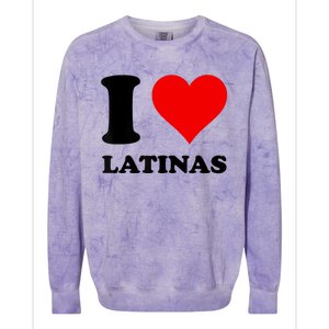 I Love Latinas Colorblast Crewneck Sweatshirt