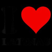 I Love Latinas Drawstring Bag
