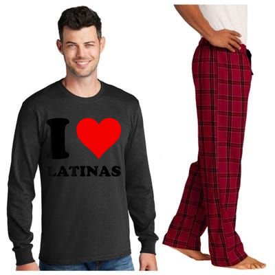 I Love Latinas Long Sleeve Pajama Set