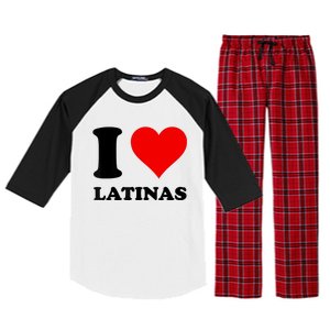 I Love Latinas Raglan Sleeve Pajama Set