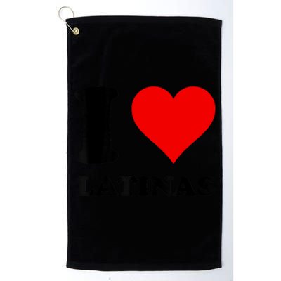 I Love Latinas Platinum Collection Golf Towel