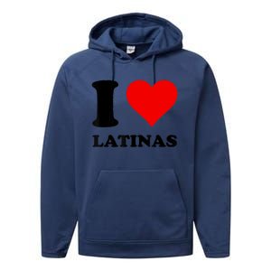 I Love Latinas Performance Fleece Hoodie