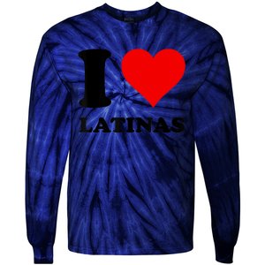 I Love Latinas Tie-Dye Long Sleeve Shirt