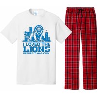 I Loved Lions Before They Were Cool Funny Football Fan Lion Pajama Set