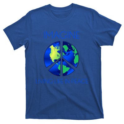 Imagine Living Life In Peace Cute Gift T-Shirt