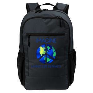 Imagine Living Life In Peace Cute Gift Daily Commute Backpack