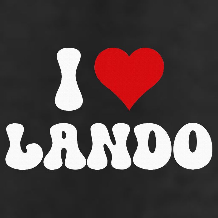 I Love Lando I Heart Lando Valentine's Day 7 Panel Mesh Trucker Snapback Hat