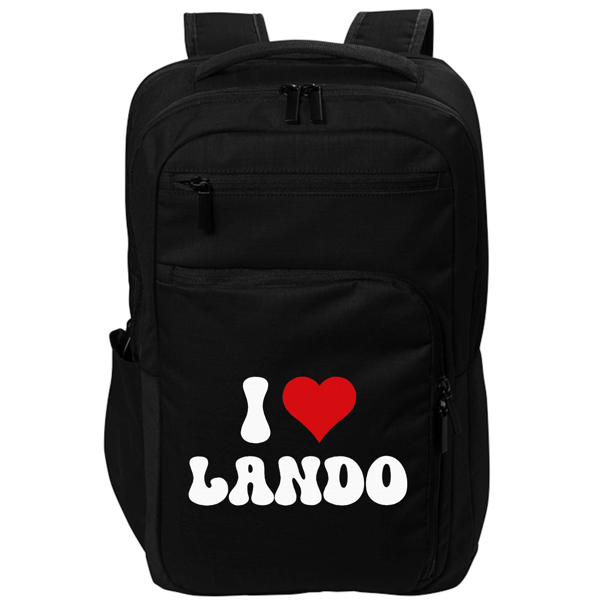 I Love Lando I Heart Lando Valentine's Day Impact Tech Backpack