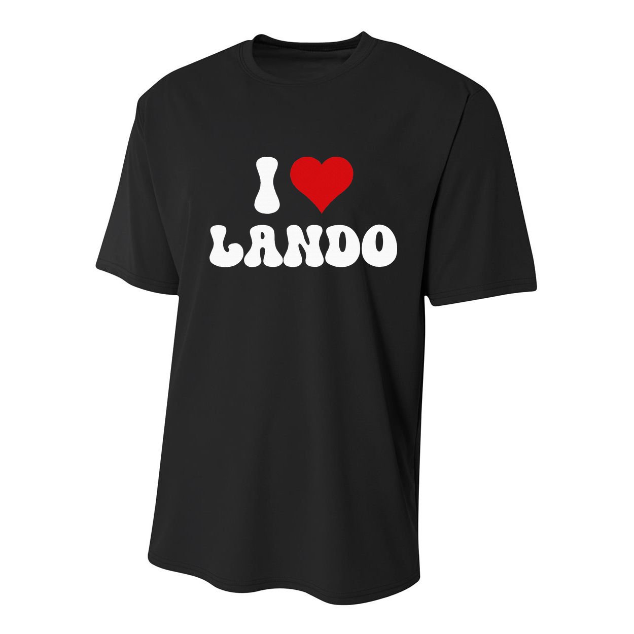 I Love Lando I Heart Lando Valentine's Day Youth Performance Sprint T-Shirt