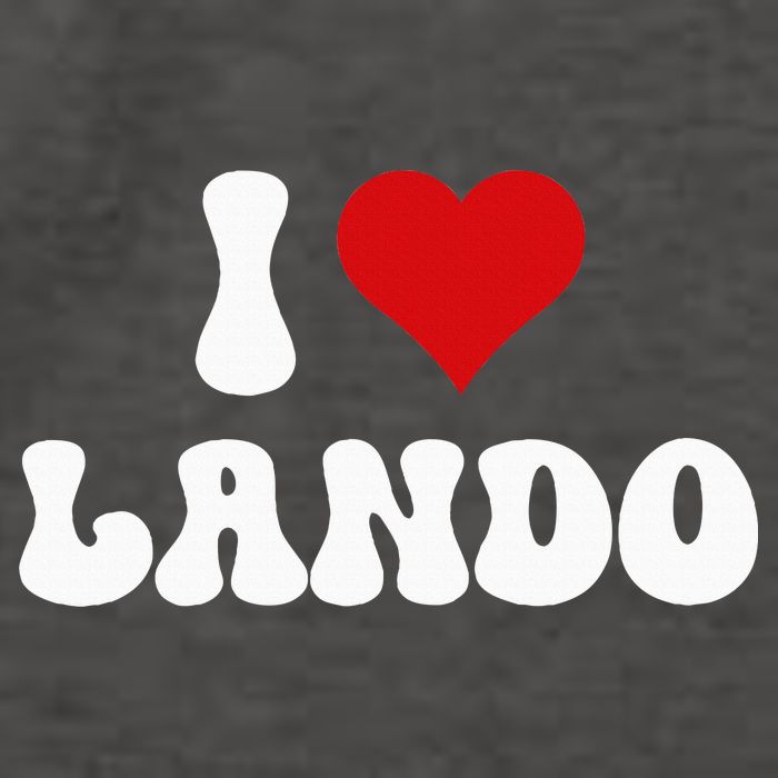 I Love Lando I Heart Lando Valentine's Day Vector Backpack