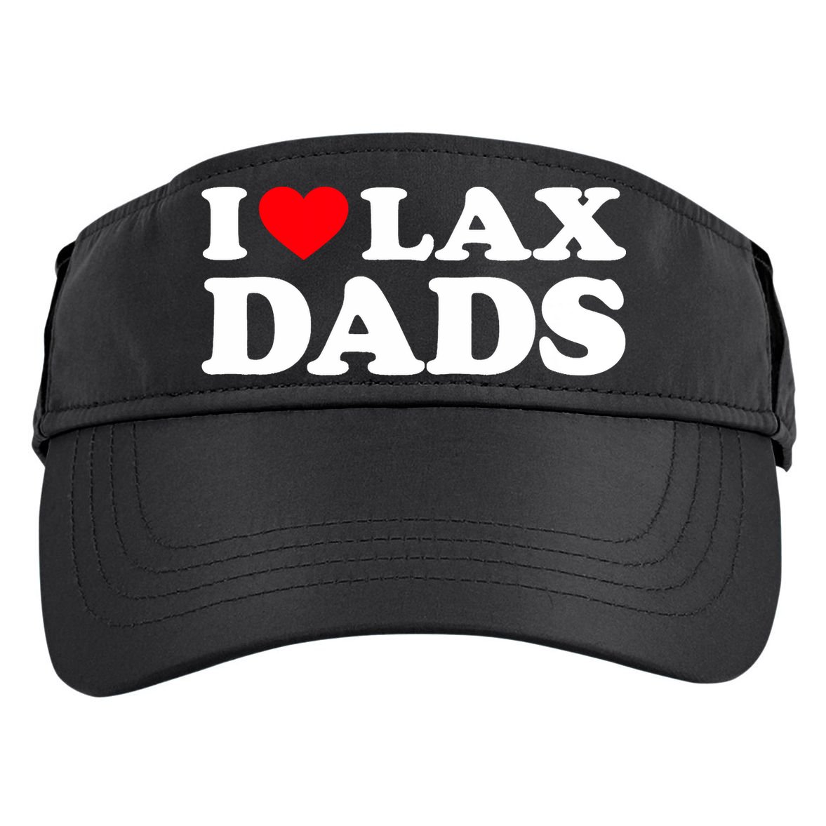 I Love Lax Dads I Heart Lax Dads Adult Drive Performance Visor