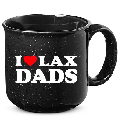 I Love Lax Dads I Heart Lax Dads 15oz Campfire Ceramic Mug