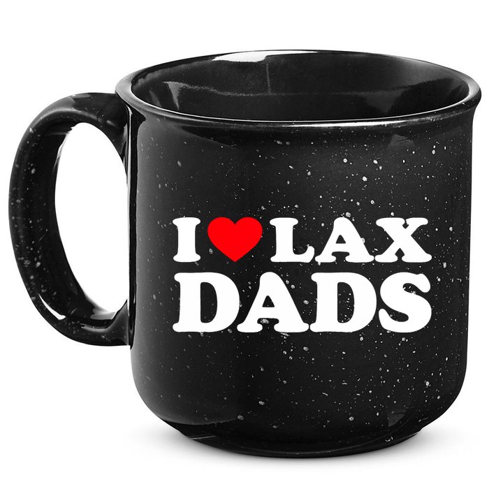 I Love Lax Dads I Heart Lax Dads 15oz Campfire Ceramic Mug