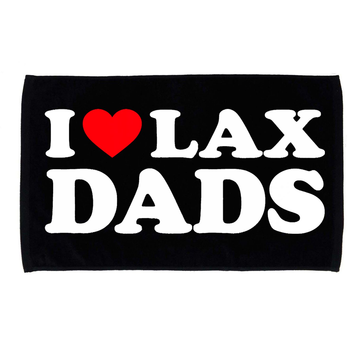 I Love Lax Dads I Heart Lax Dads Microfiber Hand Towel