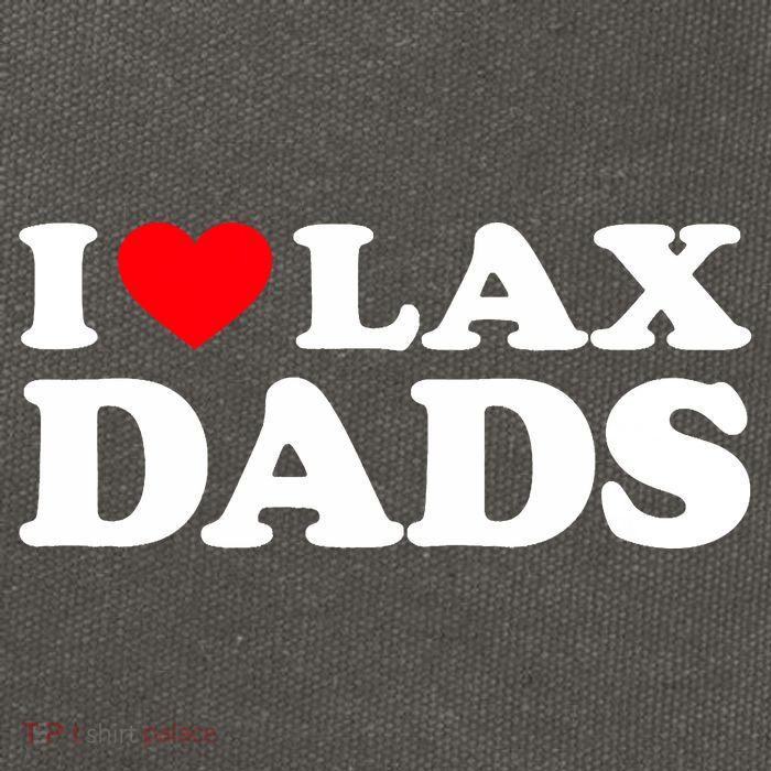 I Love Lax Dads I Heart Lax Dads Cotton Canvas Backpack