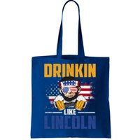 Ing Like Lincoln 4th Of July Abraham Merica Flag Gift Tote Bag