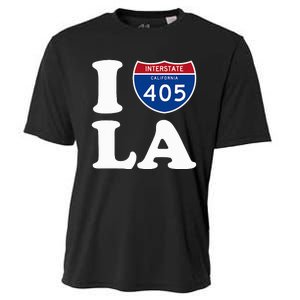 I Love La 405 Freeway Los Angeles Cooling Performance Crew T-Shirt