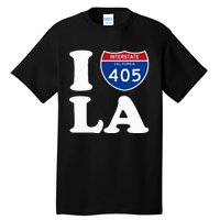 I Love La 405 Freeway Los Angeles Tall T-Shirt