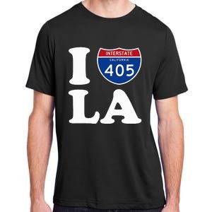 I Love La 405 Freeway Los Angeles Adult ChromaSoft Performance T-Shirt