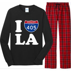 I Love La 405 Freeway Los Angeles Long Sleeve Pajama Set