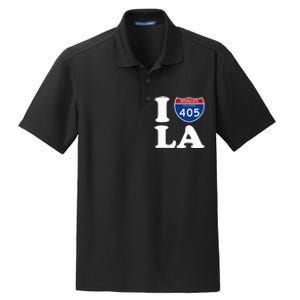 I Love La 405 Freeway Los Angeles Dry Zone Grid Polo