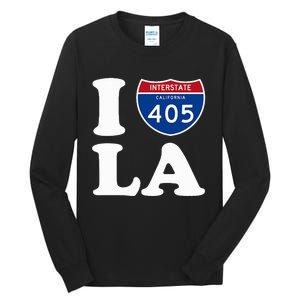 I Love La 405 Freeway Los Angeles Tall Long Sleeve T-Shirt