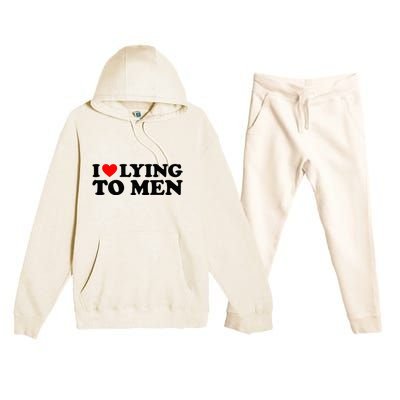 I Love Lying To M.E.N Premium Hooded Sweatsuit Set