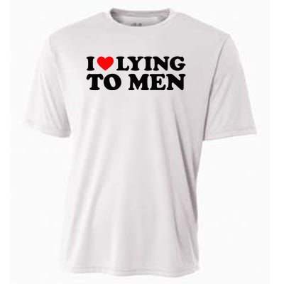 I Love Lying To M.E.N Cooling Performance Crew T-Shirt