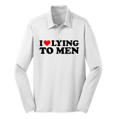 I Love Lying To M.E.N Silk Touch Performance Long Sleeve Polo