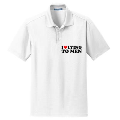 I Love Lying To M.E.N Dry Zone Grid Polo