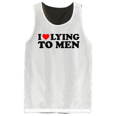 I Love Lying To M.E.N Mesh Reversible Basketball Jersey Tank