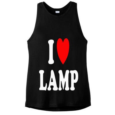 I Love Lamp Funny Light Shade Lampshade Candle Lantern Moth Ladies PosiCharge Tri-Blend Wicking Tank