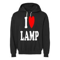I Love Lamp Funny Light Shade Lampshade Candle Lantern Moth Garment-Dyed Fleece Hoodie