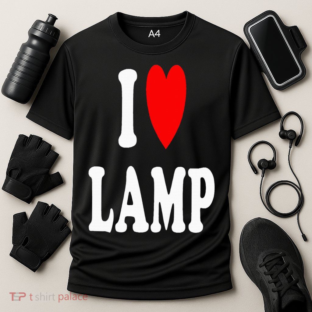 I Love Lamp Funny Light Shade Lampshade Candle Lantern Moth Performance Shirt