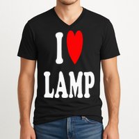 I Love Lamp Funny Light Shade Lampshade Candle Lantern Moth V-Neck T-Shirt