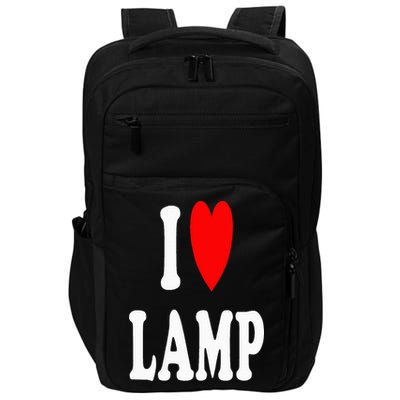 I Love Lamp Funny Light Shade Lampshade Candle Lantern Moth Impact Tech Backpack