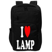 I Love Lamp Funny Light Shade Lampshade Candle Lantern Moth Impact Tech Backpack
