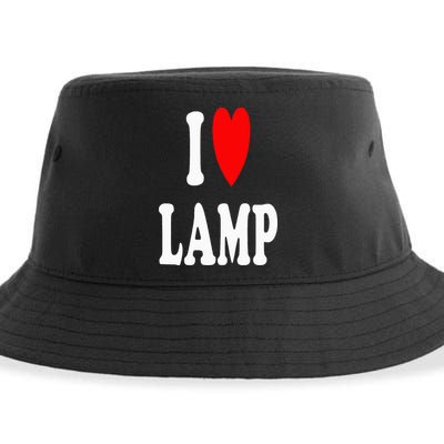 I Love Lamp Funny Light Shade Lampshade Candle Lantern Moth Sustainable Bucket Hat