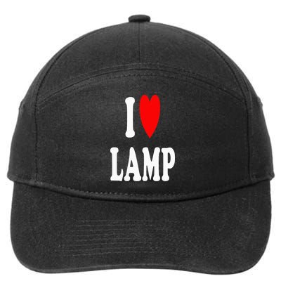 I Love Lamp Funny Light Shade Lampshade Candle Lantern Moth 7-Panel Snapback Hat