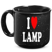 I Love Lamp Funny Light Shade Lampshade Candle Lantern Moth 15oz Campfire Ceramic Mug