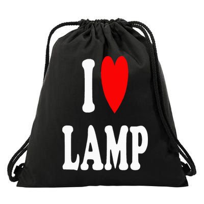 I Love Lamp Funny Light Shade Lampshade Candle Lantern Moth Drawstring Bag