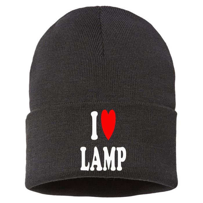 I Love Lamp Funny Light Shade Lampshade Candle Lantern Moth Sustainable Knit Beanie